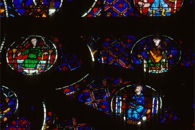 Südrosenfenster (Buntglas) von Eugene Emmanuel Viollet le Duc